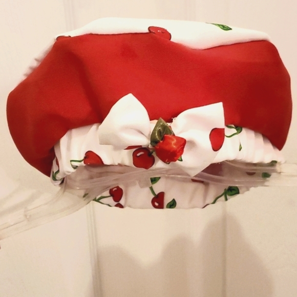 Girl's 24 Mths Bona Kids Cute Cherry Dress with Matching Hat - Picture 6 of 6